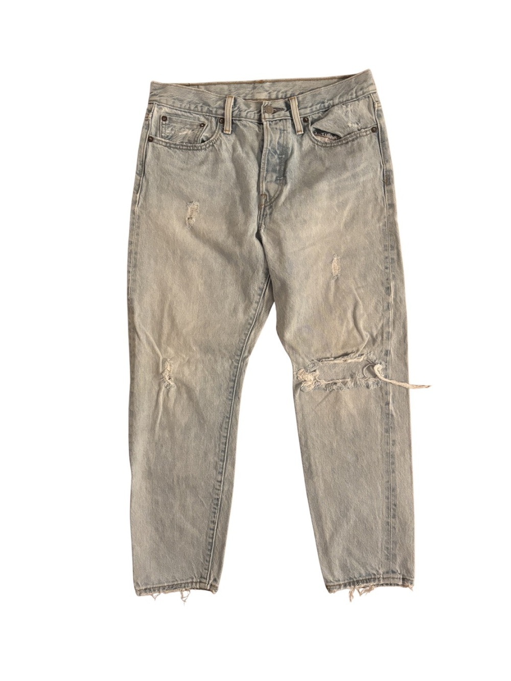 Levi’s Distressed Straight Light Wash Jeans